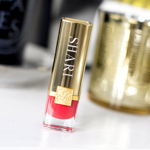 Laser engraved lipstick